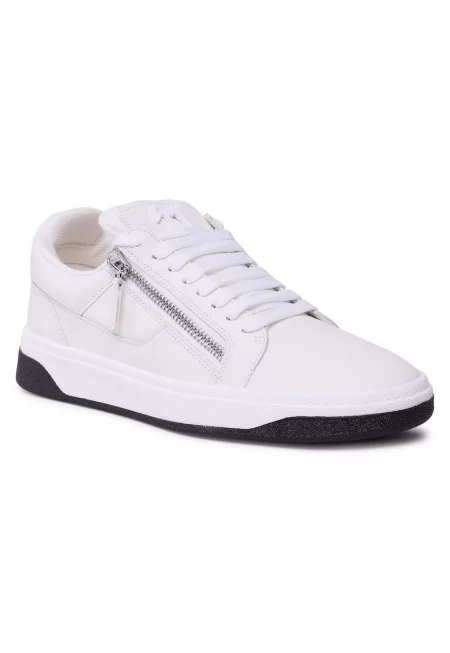 Мъжки кецове - Джузепе Заноти - естествена кожа - бял