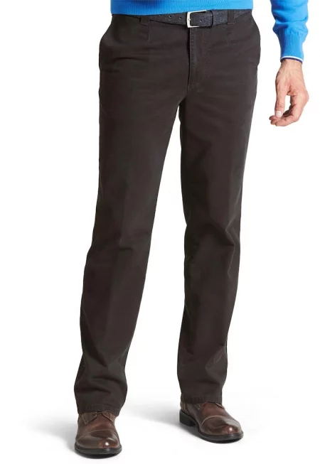 Мъжки панталони  Monza 6446 Черни - ниска талия