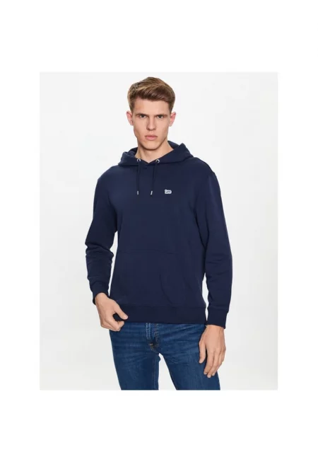 Мъжки спортен суичър -  745494 - Тъмносин - Памук