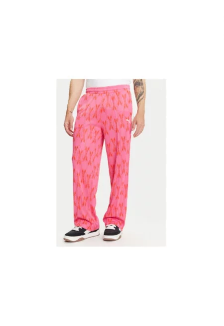 Мъжки спортни панталони  631492 - рециклиран полиестер - розов - Розово