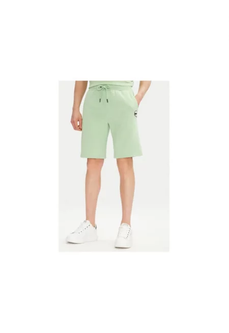 Мъжки спортни шорти  705014 552900 - Органичен памук - Зелен - Зелен