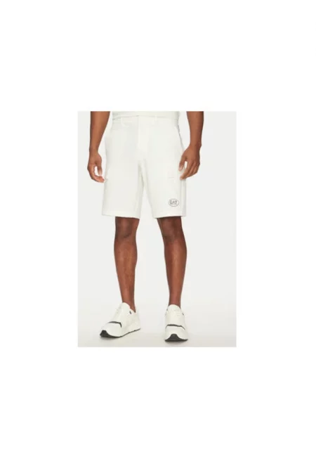Мъжки спортни шорти Emporio Armani  7M000196 AF13554 - Полиестер/Еластан - Бял - Бял