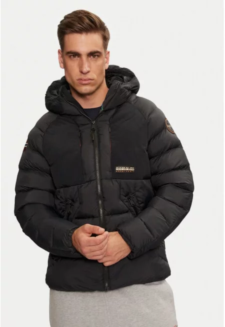 Мъжко яке -  304196775 - Полиамид - Черно - Черен