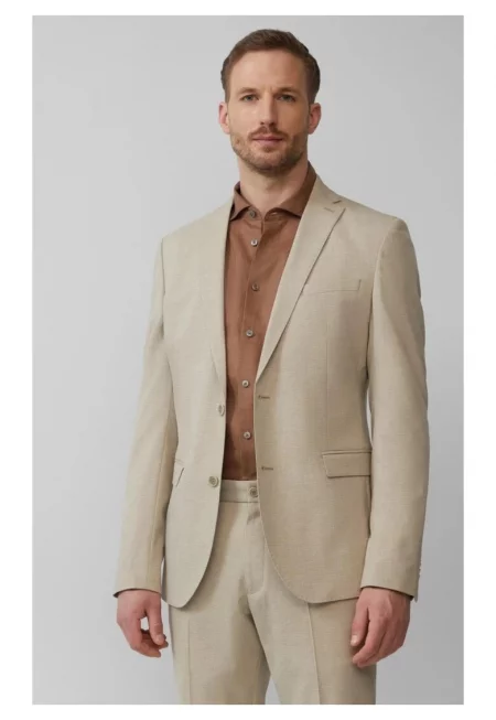 Мъжко яке с фин десен и кройка Regular Fit