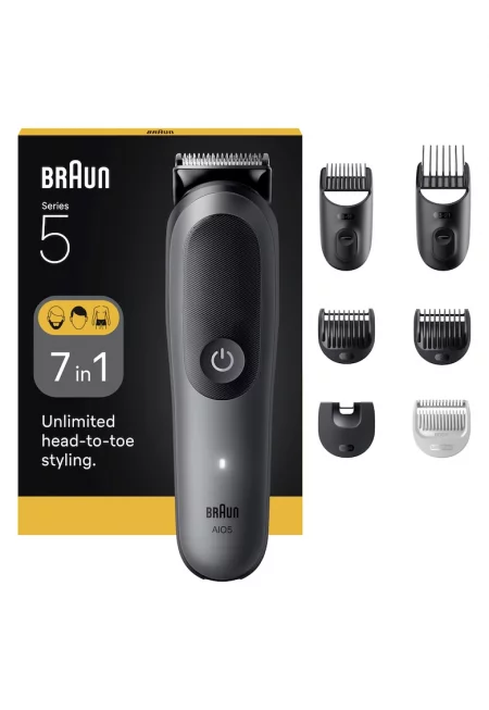 Многофункционален тример  All-in-One Series 5 AIO5520 - 7 в 1 - Черен/Сив