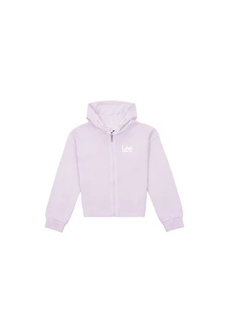 Момичешки суичър с качулка -  302033133 - памук - лилав