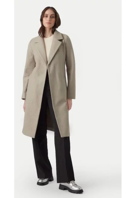 Палто  Fortuneaya 10278330 Бежово стандартно кроене - полиестер