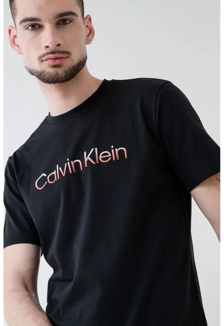 Памучна тениска - Черен