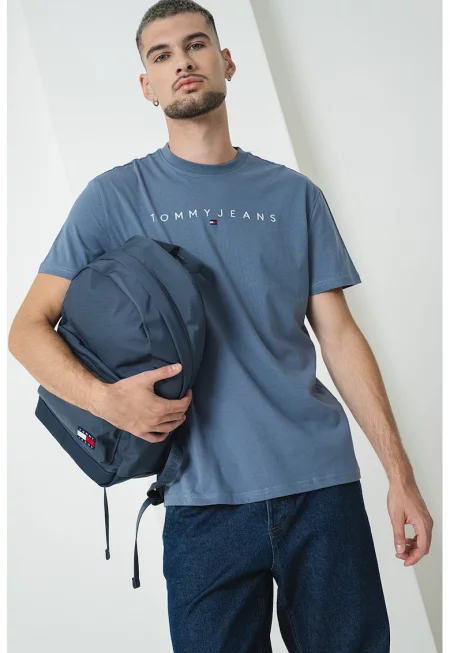 Памучна тениска с бродирано лого