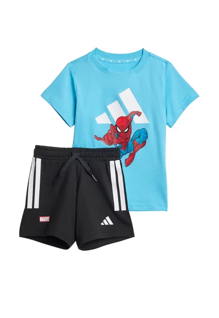 Памучна тениска с принт и къс панталон