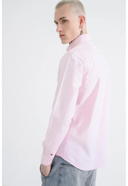Риза Oxford със стандартна кройка - Пастелнорозов
