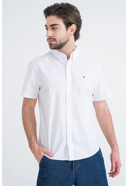 Риза с къси ръкави и лого