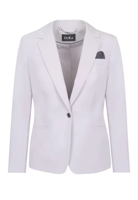 Sacou din amestec de lana virgina - Сребрист