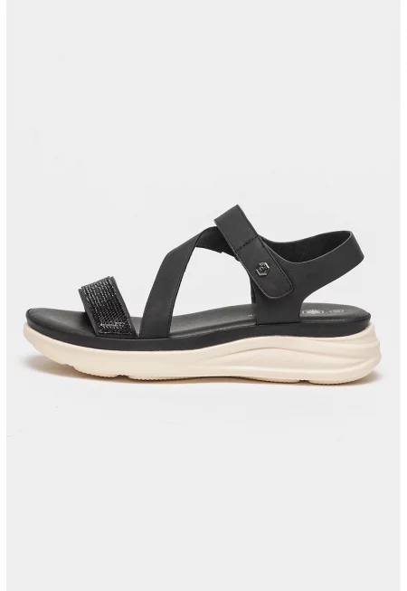 Сандали Nilla от еко кожа - Черен