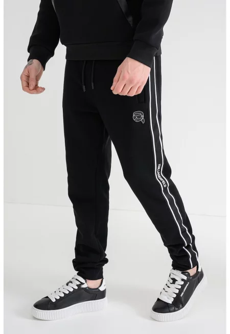 Спортен панталон с връзка - Черен