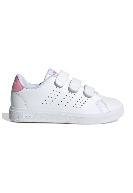 Спортни обувки Advantage Base 2.0 от еко кожа с велкро - Бял