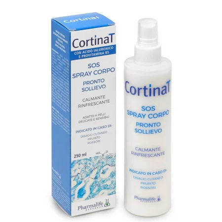 Спрей за тяло с хиалуронова киселина + провитамин B5 – За суха и раздразнена кожа, CortinaT SOS, 250 ml