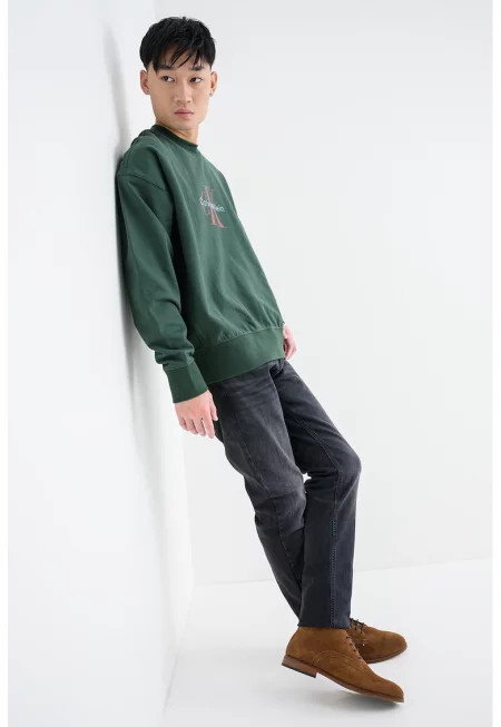 Суитшърт с памук с лого