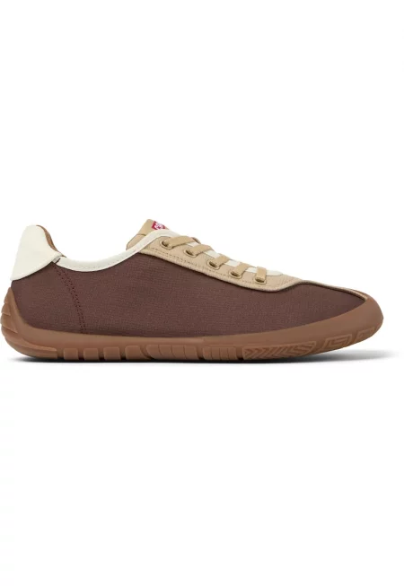 Текстилни спортни обувки Path 26963 - Кафяв/Бледожълт