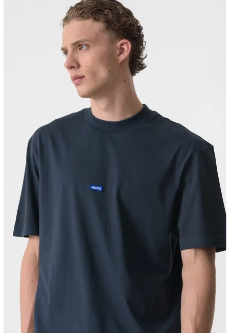 Тениска Nieros с овално деколте и лого