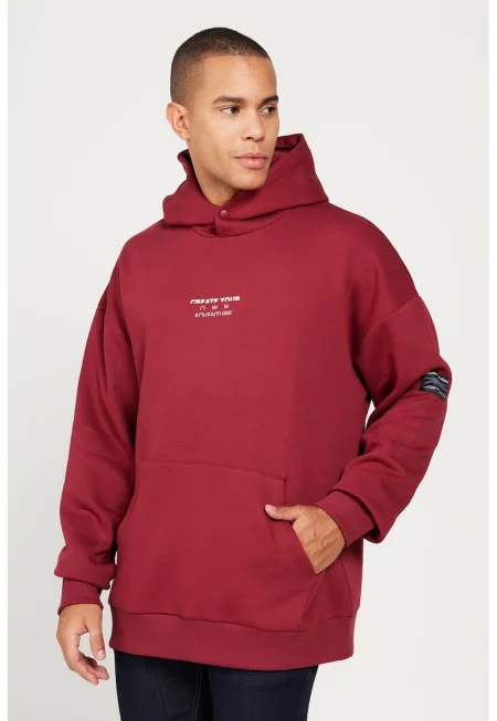 Уголемено худи с джоб кенгуру