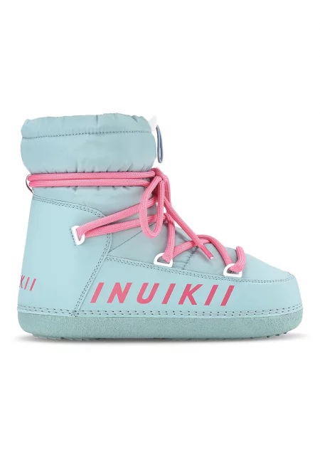 Апрески с връзка - Ледено синьо/Розово