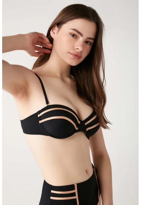 Бански от две части - Черен