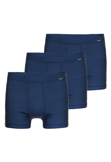 Боксерки с памук - 3 чифта - Тъмносин