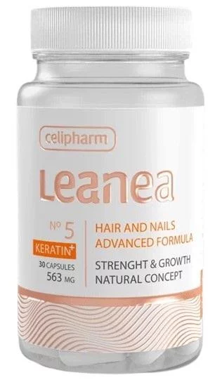 Celipharm LEANEA NO 5 KERATIN + Активна формула за заздравяване на косата и ноктите