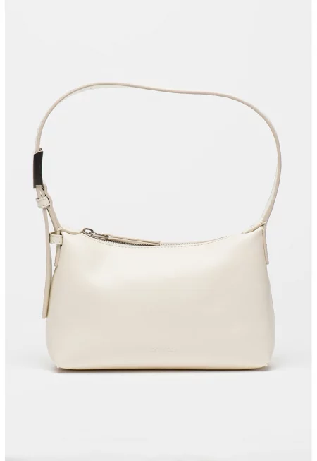 Чанта през рамо от еко кожа - Бял