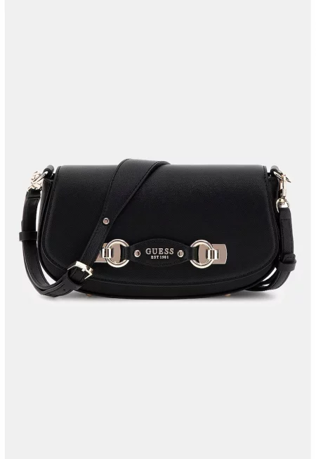 Чанта през рамо от еко кожа с капаче