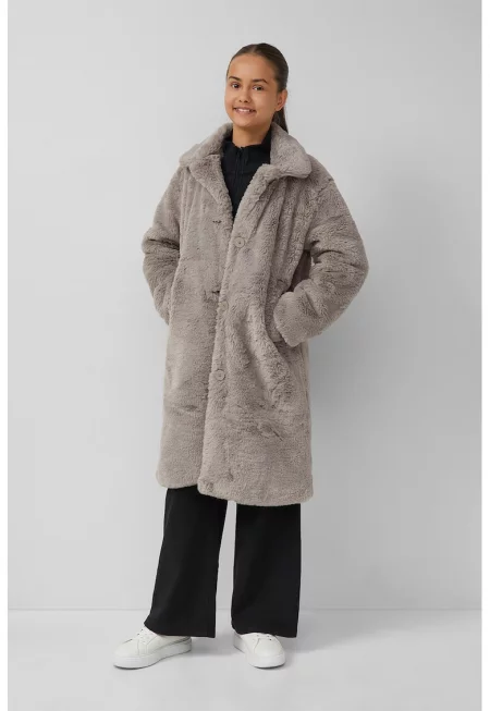 Дълго плюшено палто