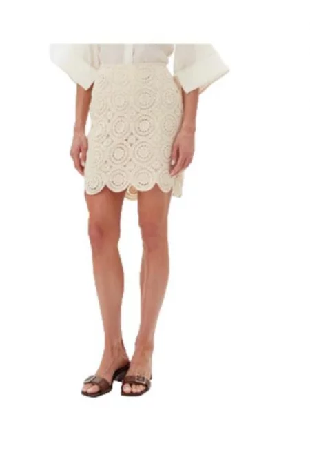 Дамска пола  памук - бежов