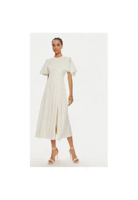 Дамска рокля -  304251801 - Полиестер - Еластан - 40 - Бежов