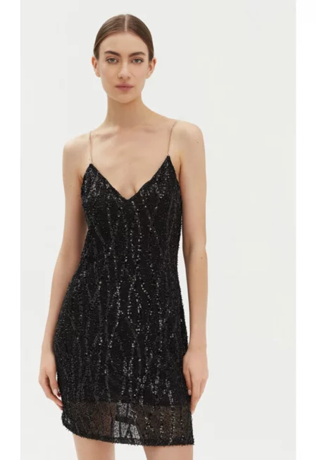 Дамска рокля - Империал - 305062673 - Синтетичен материал - Черен - Черен