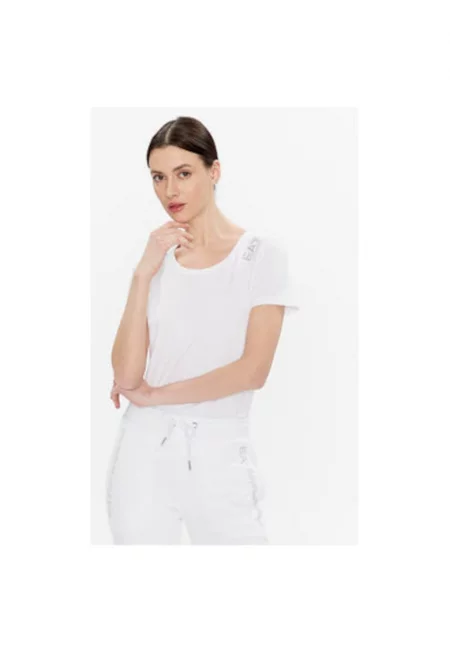 Дамска тениска - Emporio Armani  302480005 - Памук - S INTL - Бяла