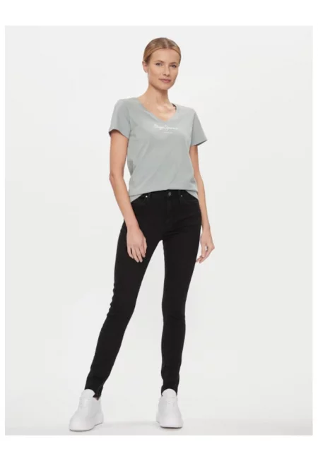 Дамски дънки  303438234 Памук - Черен