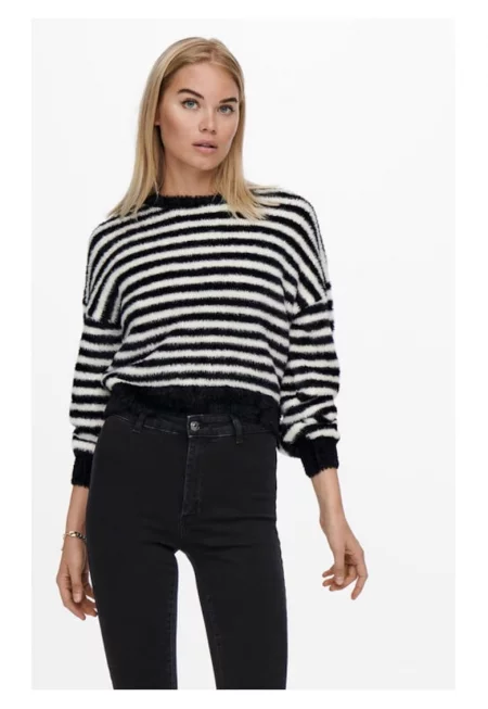 Дамски пуловер -  21163 - Найлон - Многоцветен