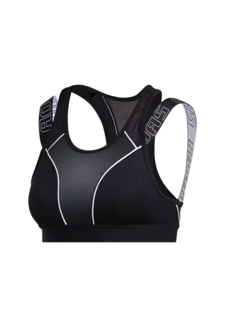 Дамски спортен сутиен  полиестер - черен -