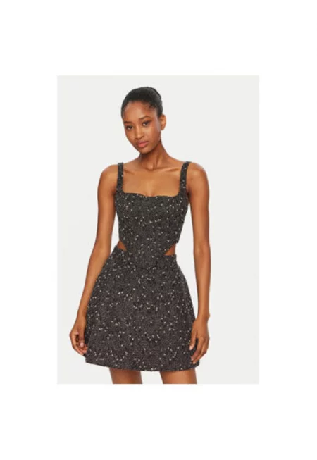 Дамски топ -  304921193 - Полиестер/Памук - Черен - Черен