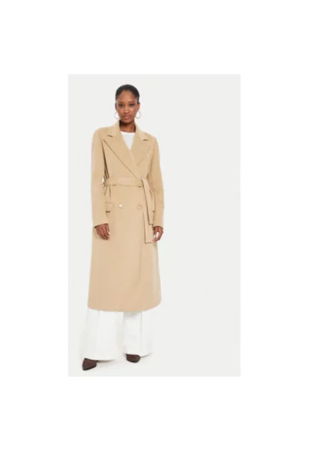 Дамско палто -  304609886 - Полиестер - Бежов - Бежов