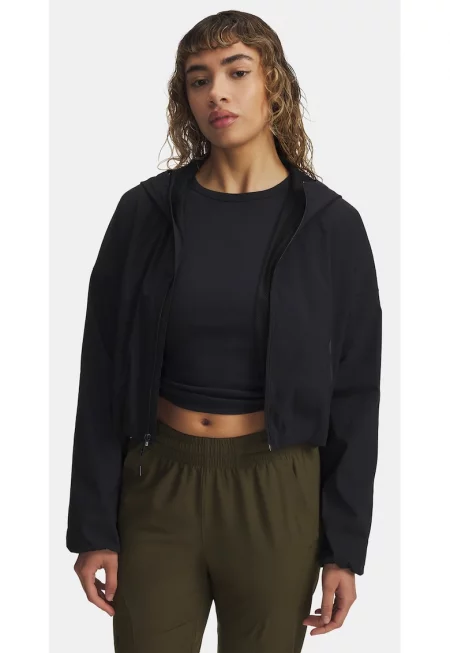 Дамско яке Under Armour Unstoppable Woven Rstop LS-BLK Черно