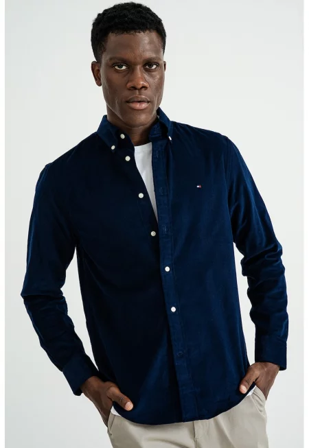 Дънкова риза с яка Oxford