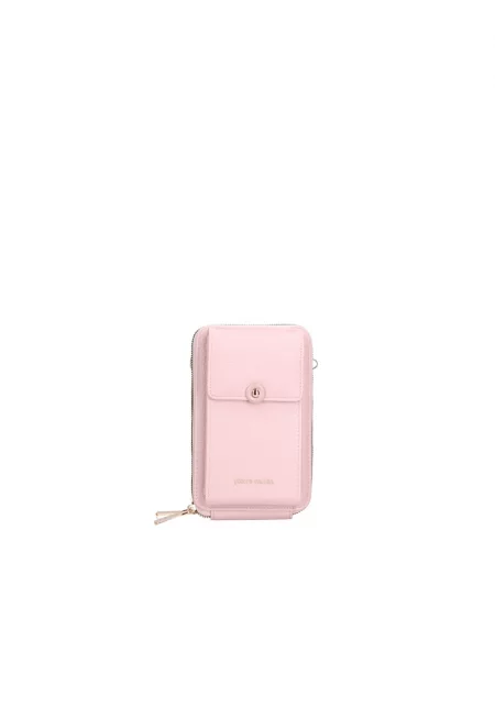 Държач за телефон с цип - Розово