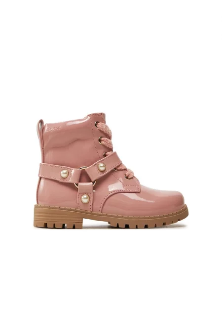 Детски ботуши -  86169 - Екокожа - Розови