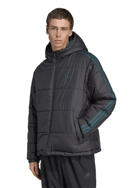 Двулицево зимно яке с качулка и лого