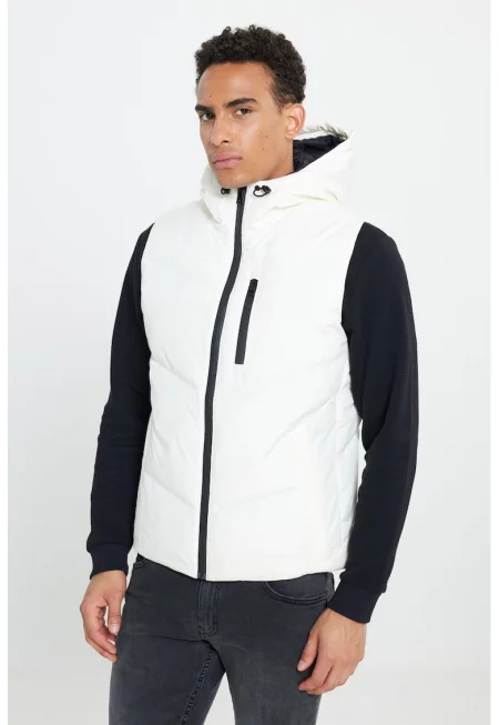 Елек с качулка и джобове