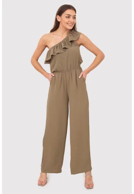 Гащеризон с едно рамо с волани - PA612 - Зелен