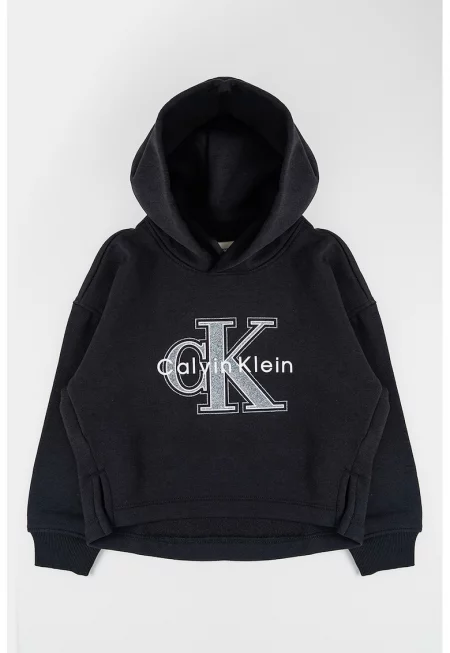 Худи с брокатено лого