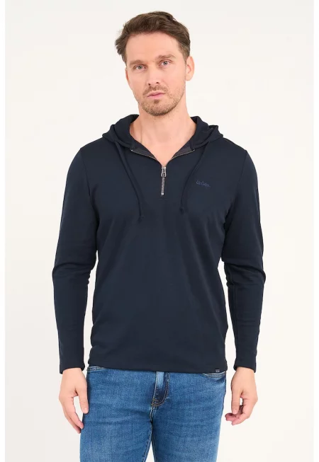 Худи с модал - Тъмносин